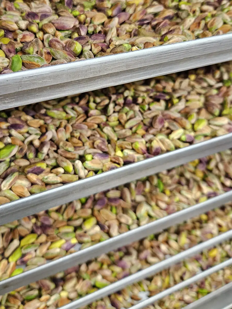 Prażenie pistacji