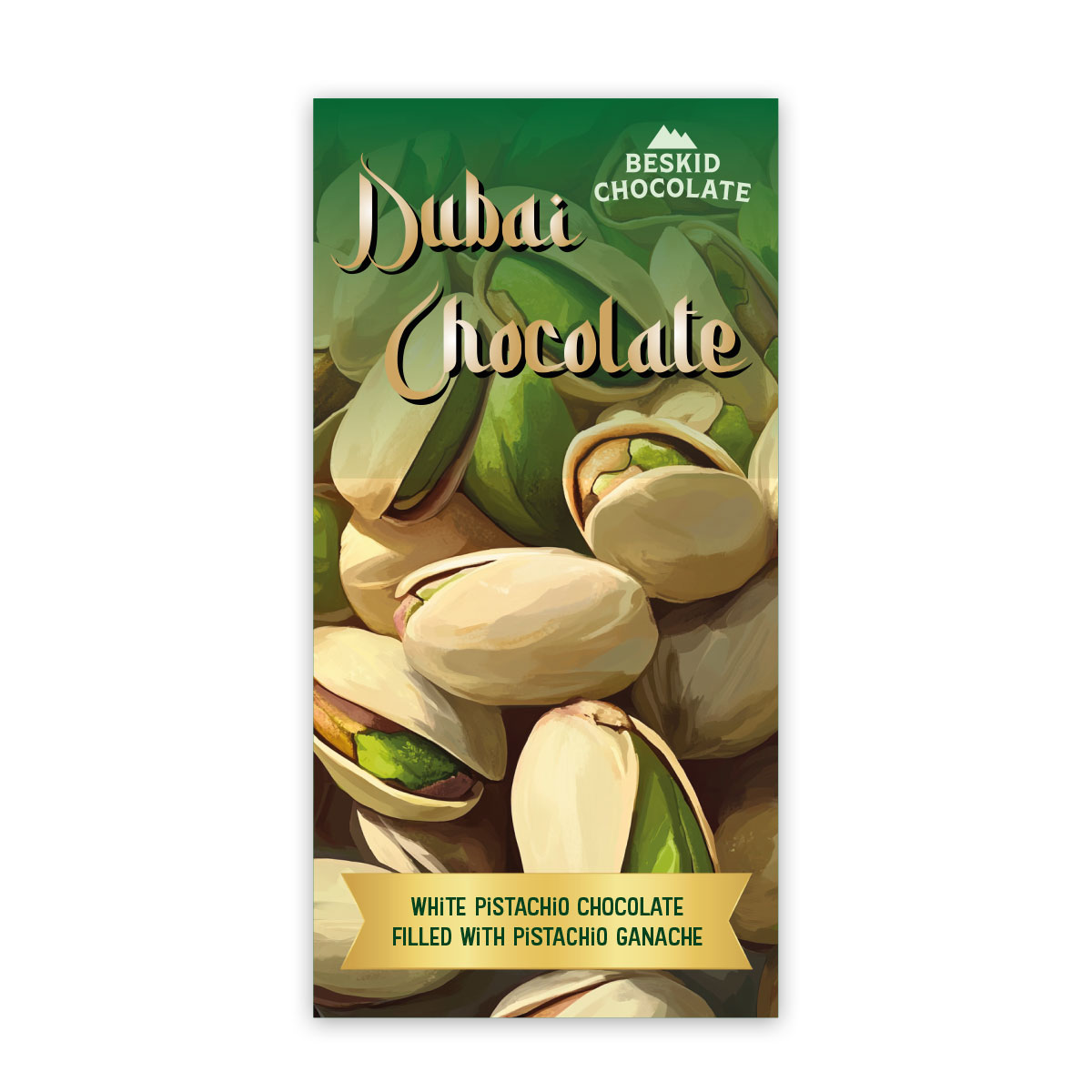 Dubajska czekolada z pistacjami biała pistacjowa – Dubai Chocolate